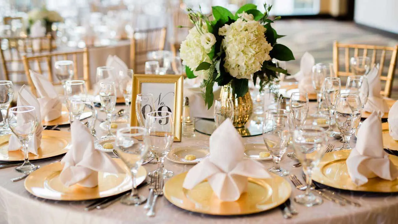 Luxury linen and tablescape detail showing fabric textures